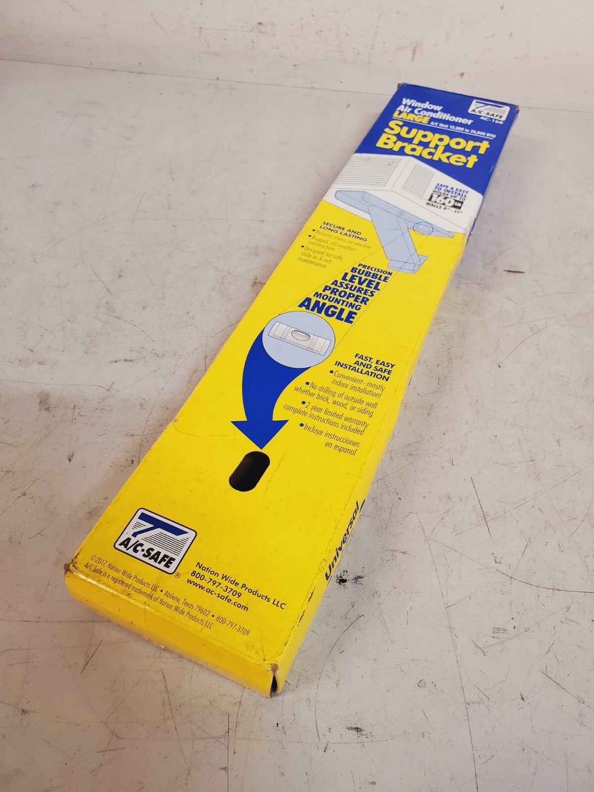 A/C Safe Support Bracket for Window Air Conditioner AC-160 | 160Lb | Walls 4-11″