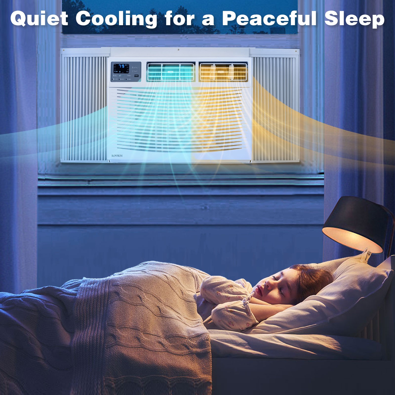 18000 BTU Air Conditioner Window Unit with Heat,Timer, Remote Control 230/208V