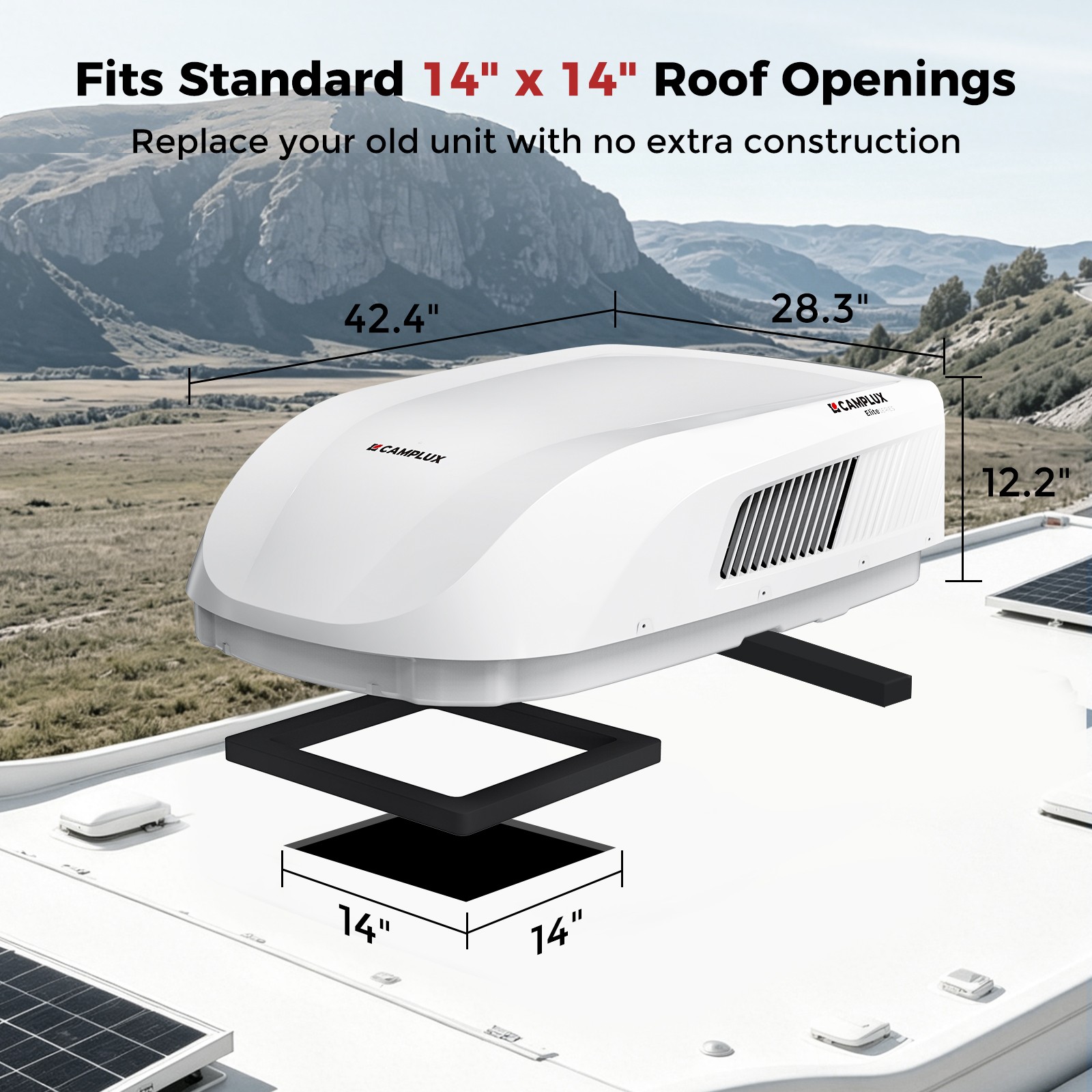 RV Air Conditioner 15K BTU & 12K Heat Pump Rooftop AC fit Fifth Wheel Food Truck