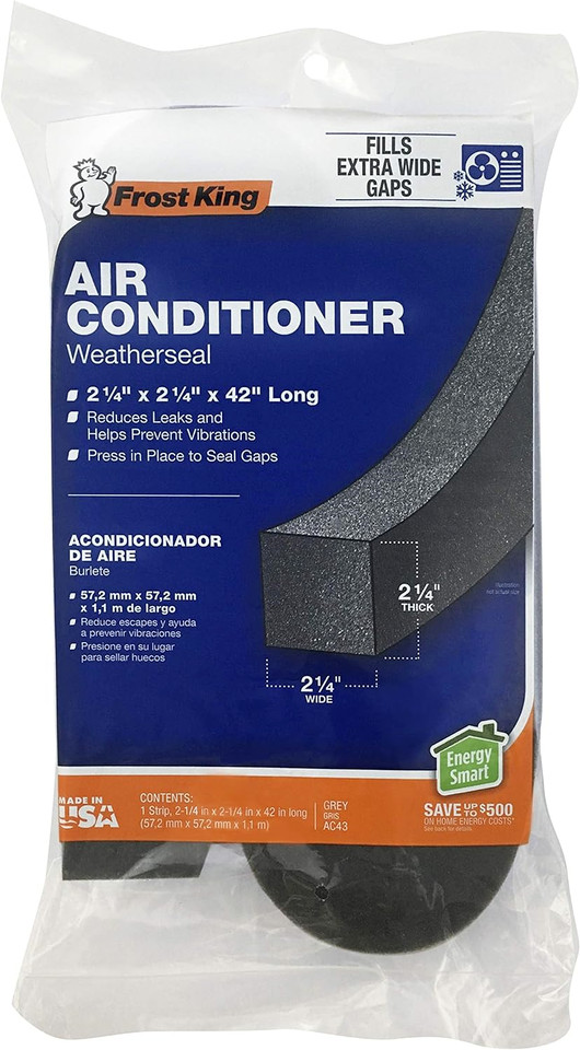 Frost King AC43H Air Conditioner Weatherseal Tape, 2-1/4 Inch, 2-1/4″ W, 2-1/4″