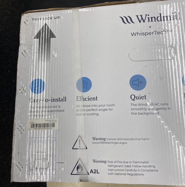 Windmill 12,000 BTU Window Air Conditioner W/ WhisperTech, Remote Control