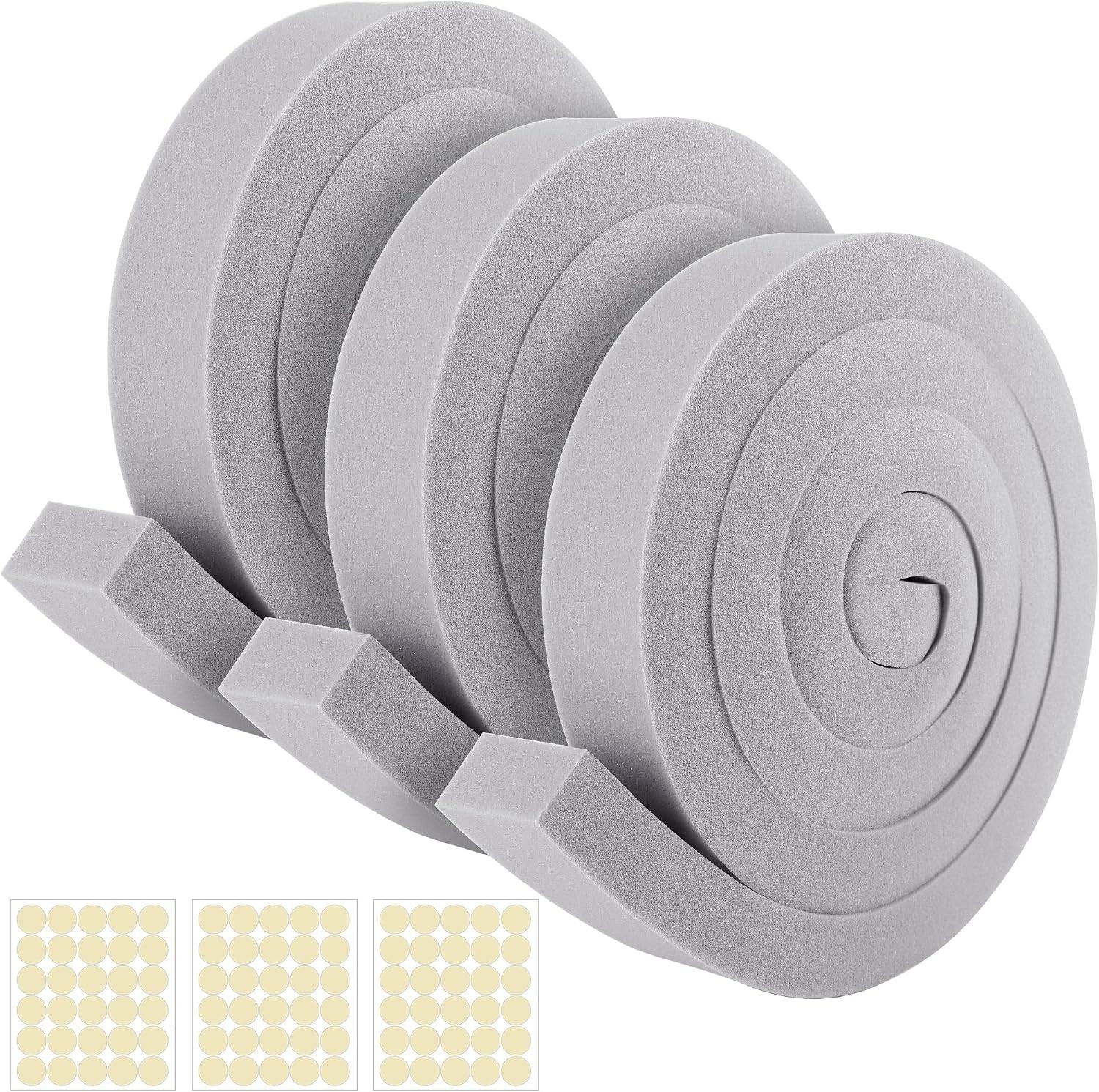 3 PCS Non-Adhesive Foam Tape for AC – 19.5 Ft Energy-Saving Weather Stripping