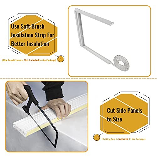 Window AC Insulating Side Panel Kit Fits for Window Air Conditioner Units