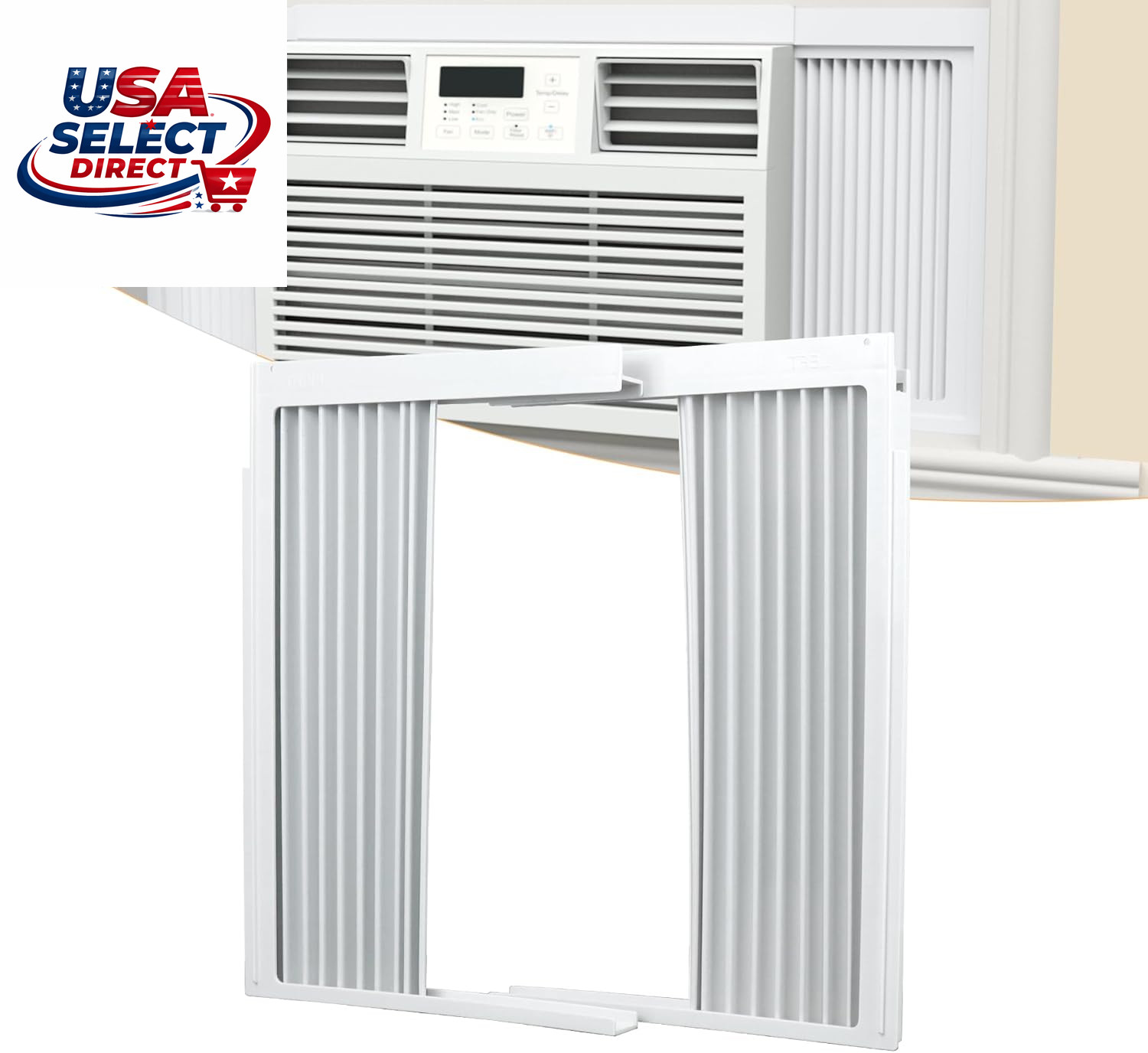 Adjustable Window Air Conditioner Side Panels Kit for 10,000 BTU Units