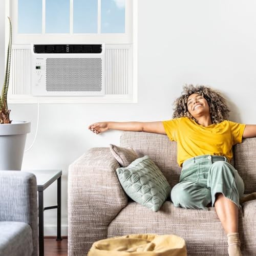 6000 BTU Window Air Conditioner Unit for Bedroom Garage Single Living Room,
