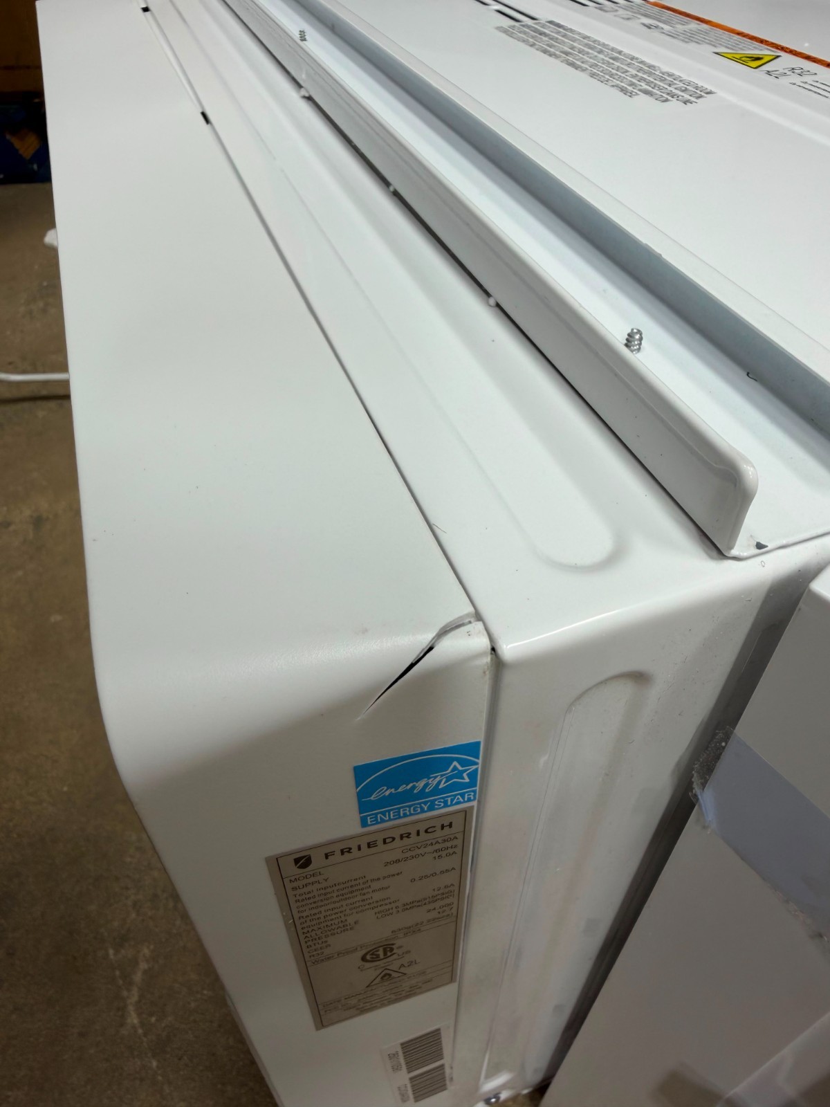 Friedrich Chill Premier Inverter 24,000 BTU 230/208v Cooling Only Window & Wall
