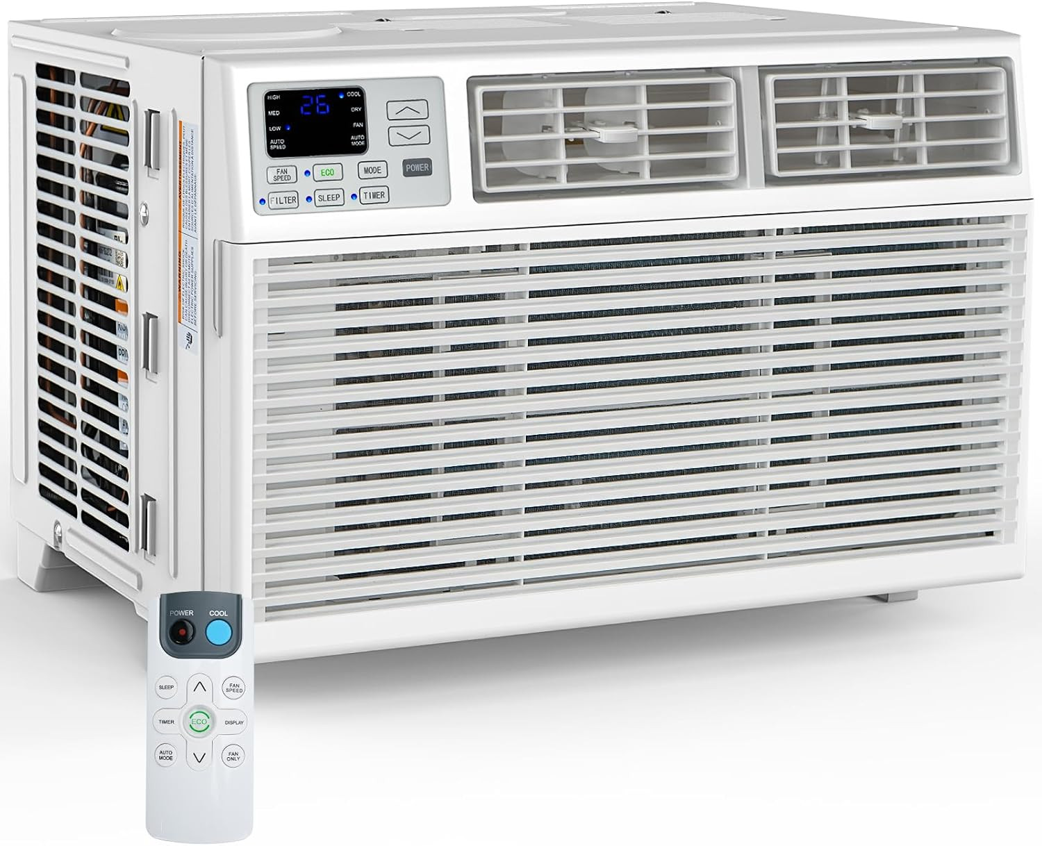 Window Air Conditioner 6,000 BTU, Window Type AC Unit with Cooling, Dry Mode, 4
