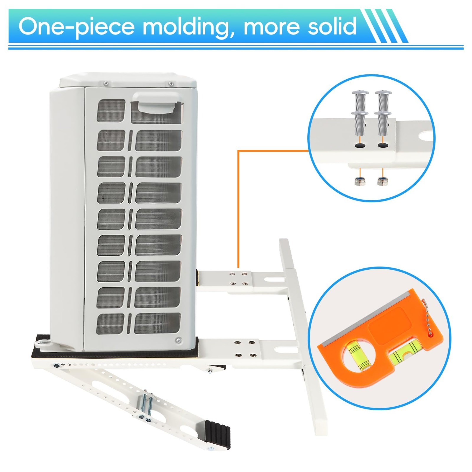 Heavy Duty No-Drill AC Bracket for Single/Double Hung Windows, 5,000-24,000 BTU,