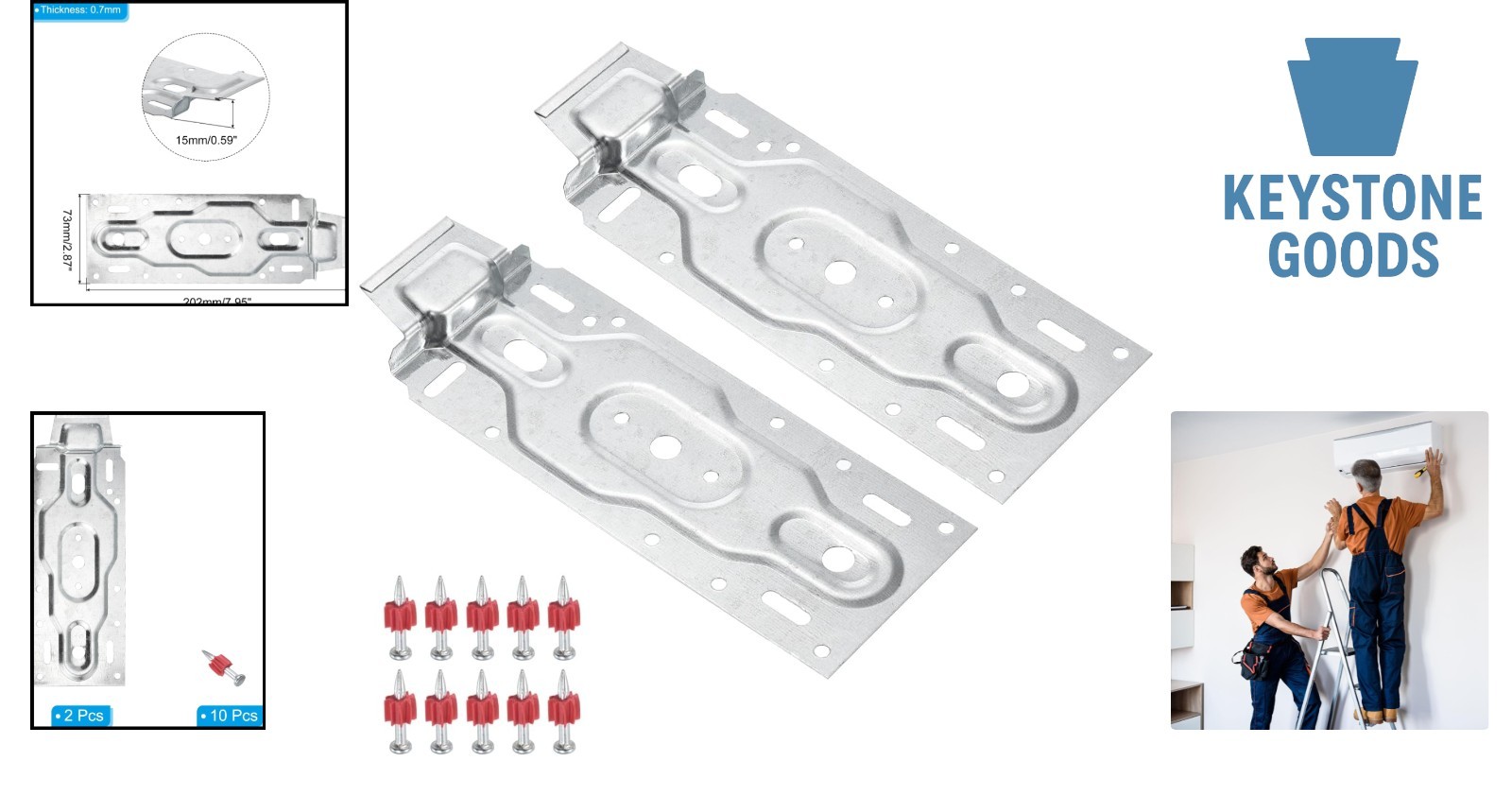 Universal Wall Mount Bracket Set for 1-3P Indoor Air Conditioners