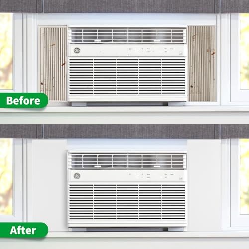 Window Air Conditioner,Side Insulated Foam Panel, Summer/Winter Heat and Draft