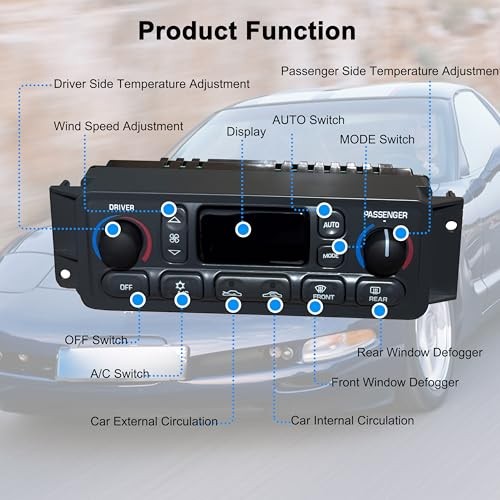 16256018 Upgrade A/C Heater Climate Control Module Compatible with Corvette