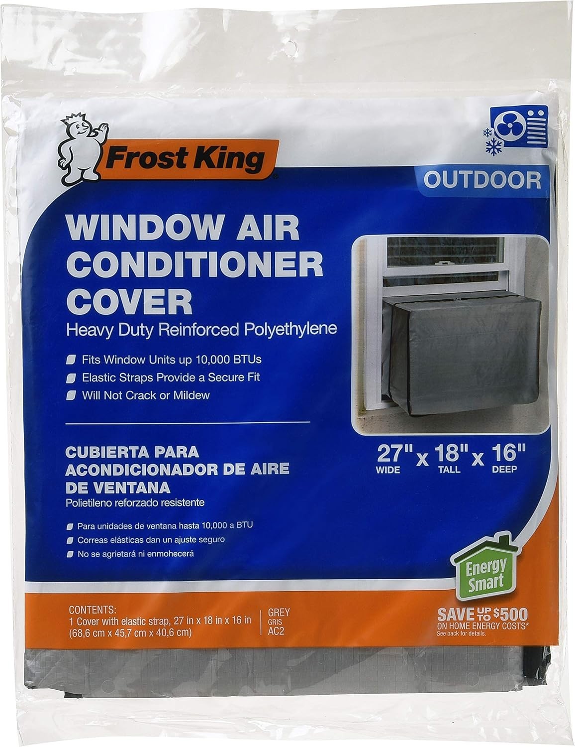 Water-Resistant Silver AC Cover 18x27x16 – Secureing Your AC Unit from Damage