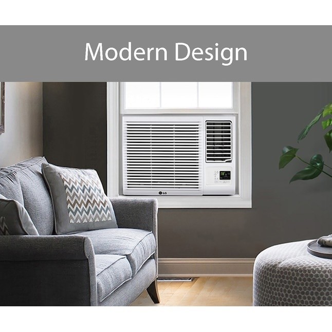 LG 12,000-BTU 230V Window Air Conditioner w/ Heater & Remote for Large Rooms