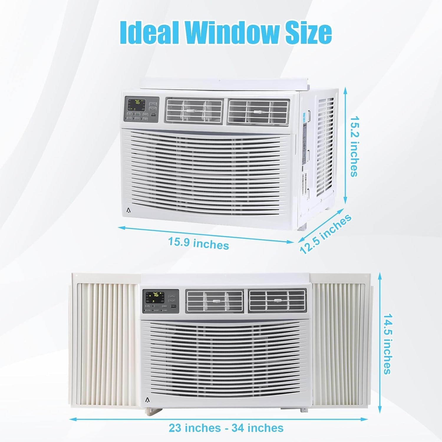 12000 BTU Window Air Conditioner 3-in-1 Cooling Fan & Dehumidifier Remote