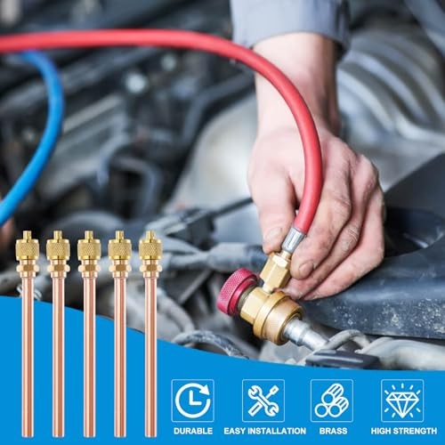 Service Access Valves Kit, 20PC Access Service Valve 1/4” SAE x 1/4” OD x