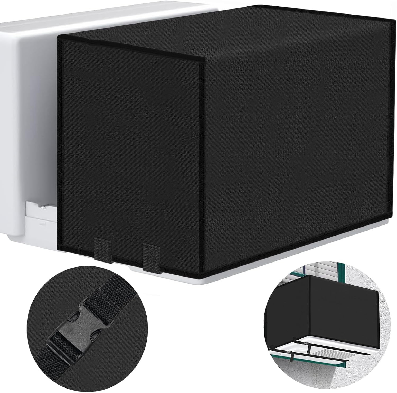 Air Conditioner Outdoor Cover for Midea U-Shape Window AC, 600D Waterproof Unit