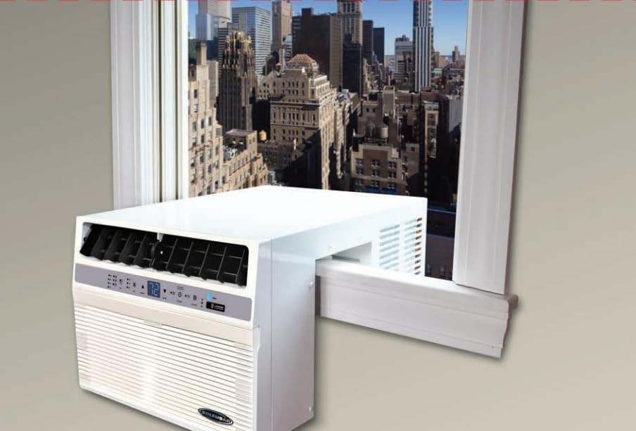 12,000 BTU Window Air Conditioner with 10,000 BTU Heater, Cooling, 115 Volts,