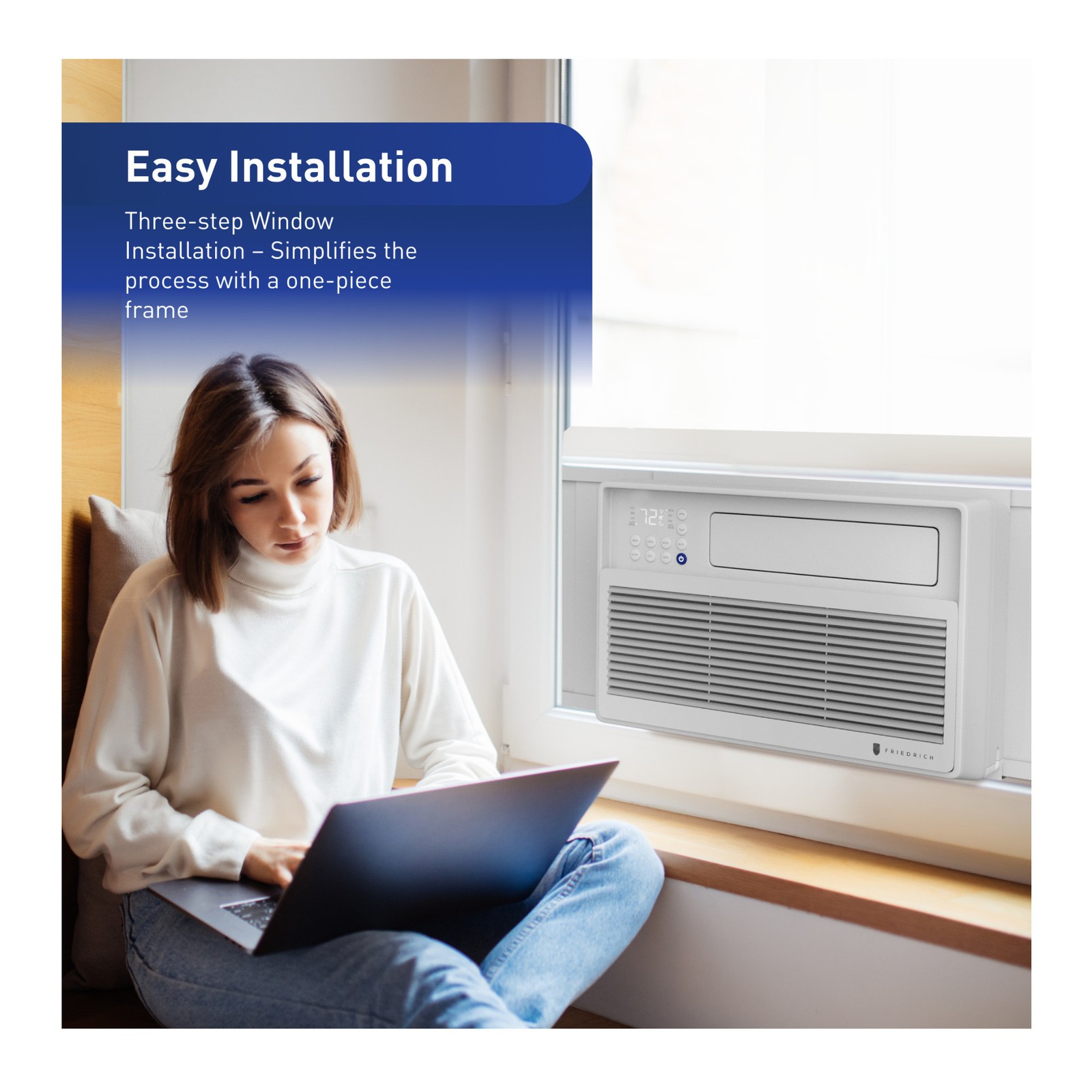 Friedrich Chill Premier 10000 BTU 115V Smart Window White Air Conditioner