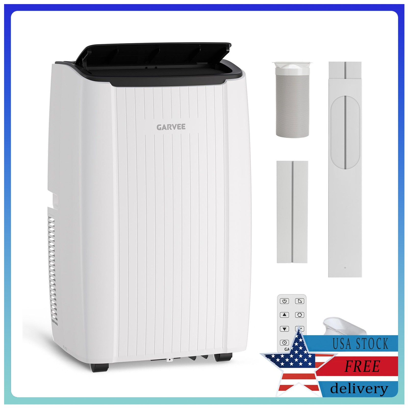 12000 BTU Portable Air Conditioner Quiet Floor Standing AC 3-in-1 Cooling