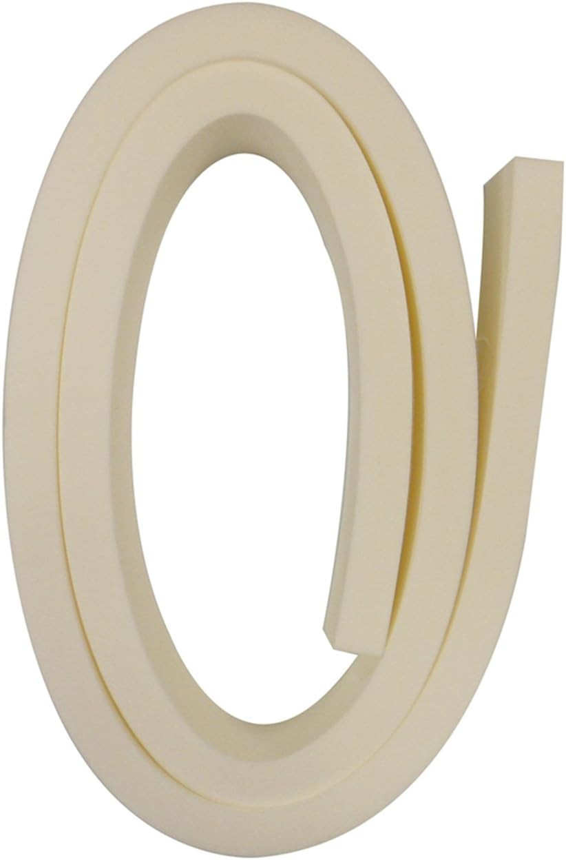 AC41WA AC Foam Weather Seal, Heavy Duty 1-1/2″ W, 1/2″ T, 40″ L, White