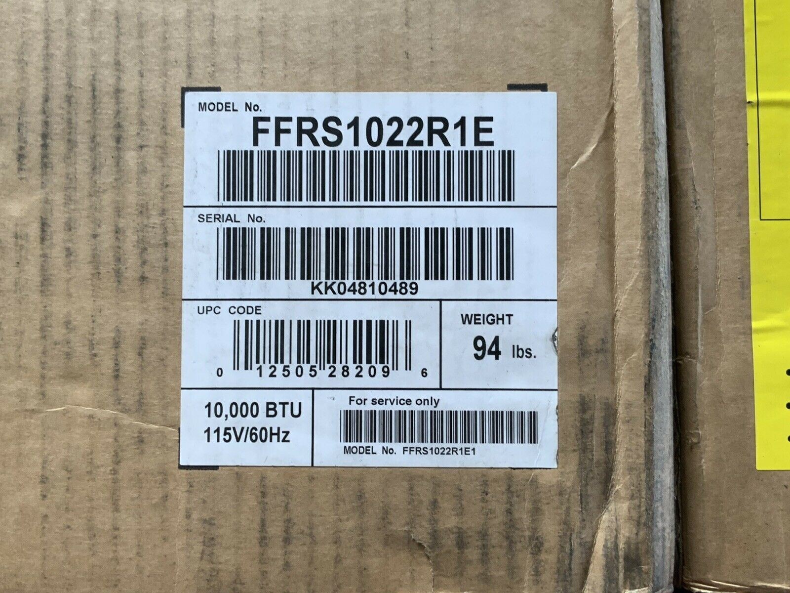 Frigidaire FFRS1022RE 10000 BTU Window Air Conditioner – White