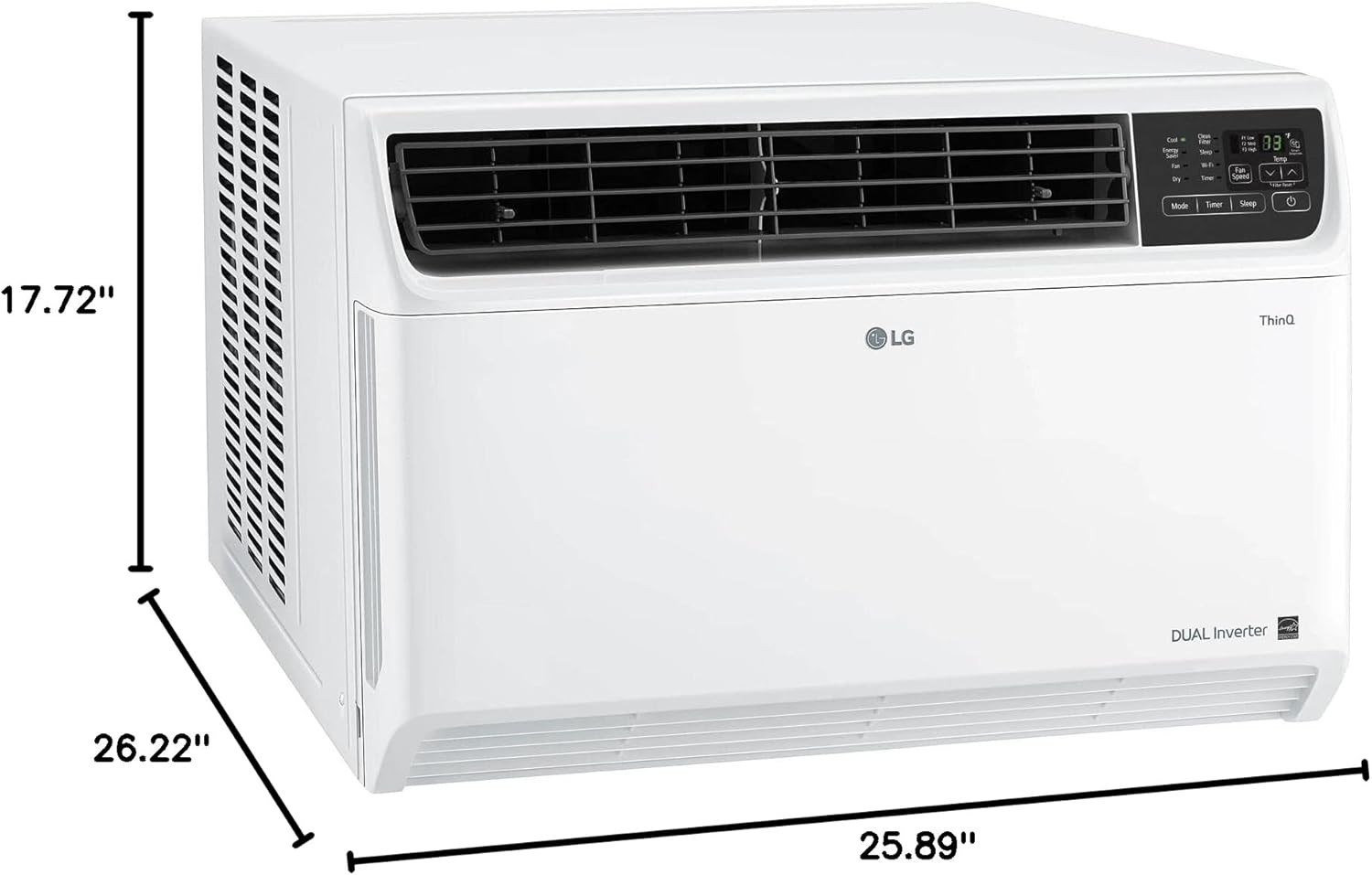 LG 18,000 BTU Inverter Smart Window Air Conditioner, Energy Star (Refurbished)