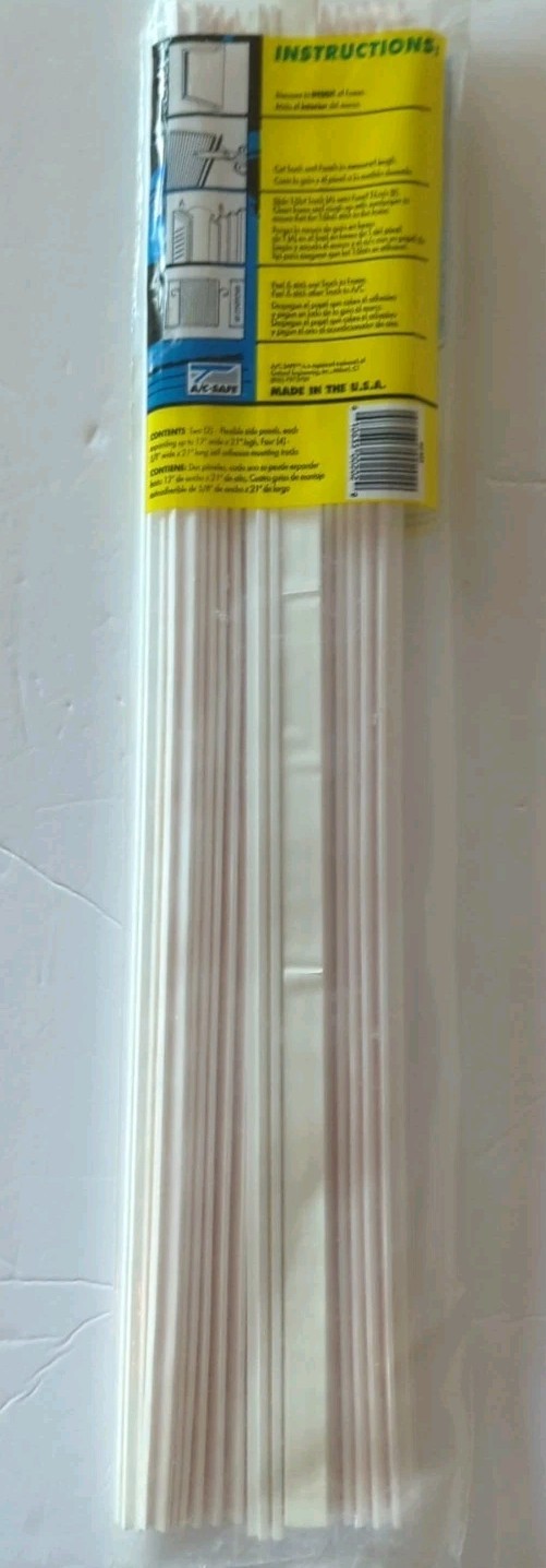 New 2 Pack Window A/C Vinyl Panel Replacement Kit AC-202 Beige 12Wx21H