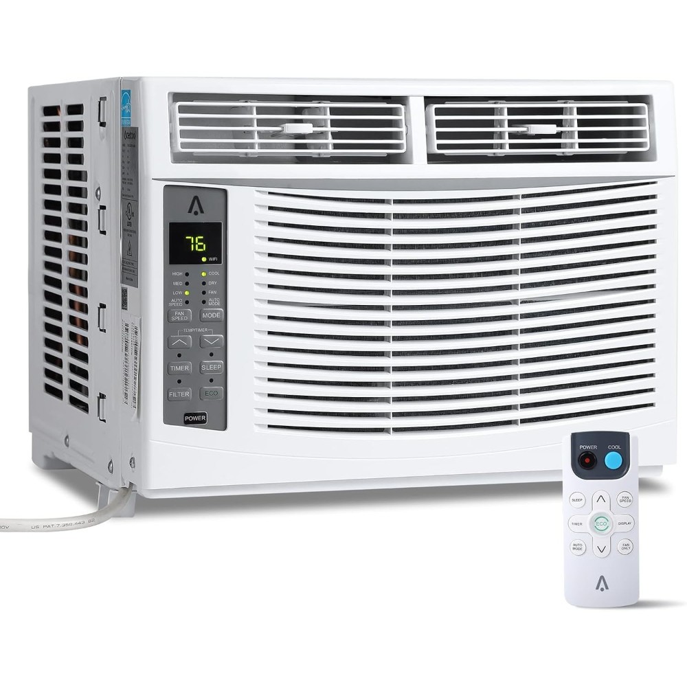Window Air Conditioner 6000 BTU Window AC Unit Cools Up to 250 Square Feet