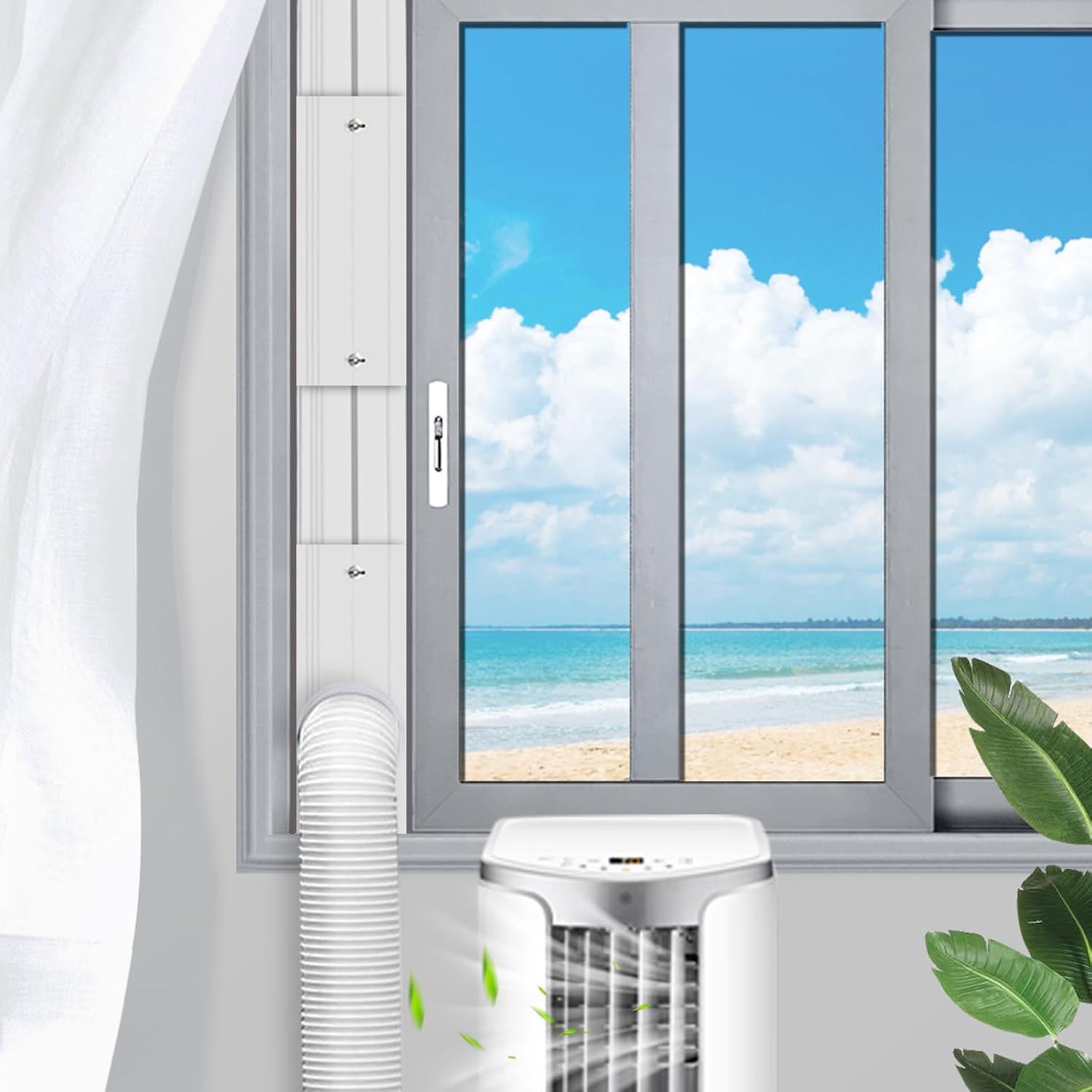 Portable Air Conditioner Window Seal Kit, AC Window Seal Suitable for 5.9” AC