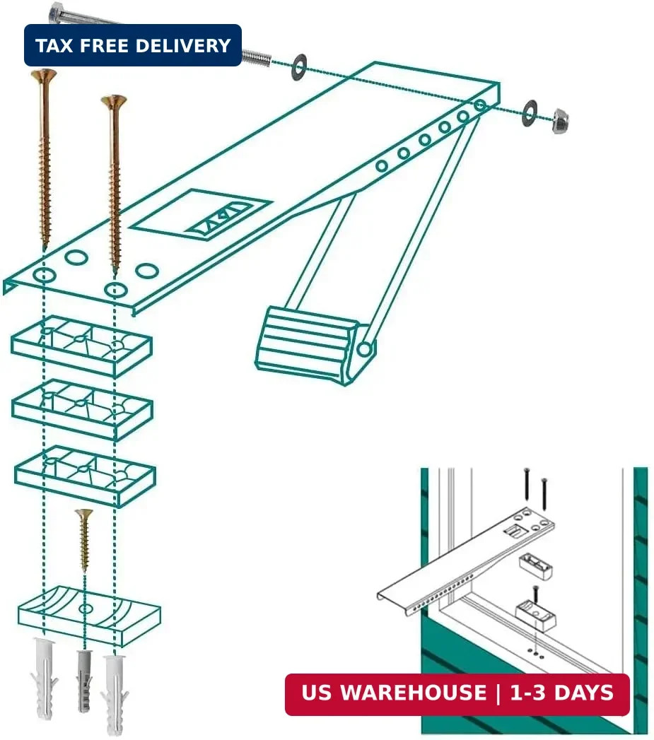 Daisypower Window Air Conditioner Bracket Heavy Duty, Sturdy Structure Supports