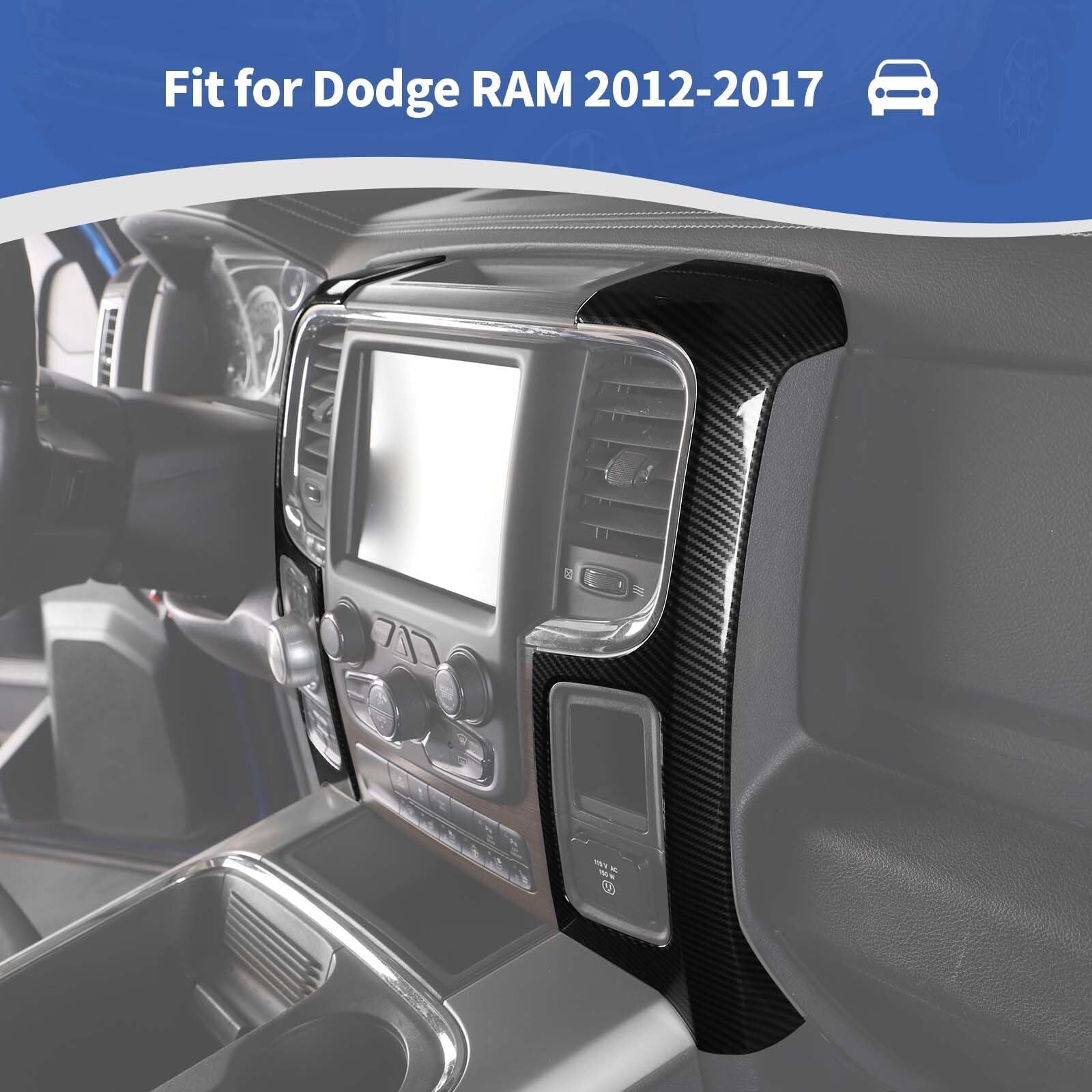 RT-TCZ for RAM Center Console Dashboard Air AC Vents Trim Cover Carbon Fiber …