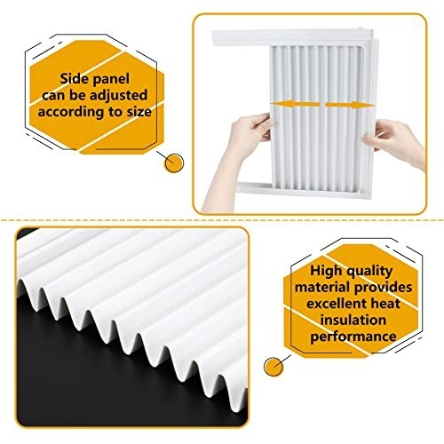 Window Air Conditioner Side Panel and Frame Set 12000 BTU Accordion Filler Kit