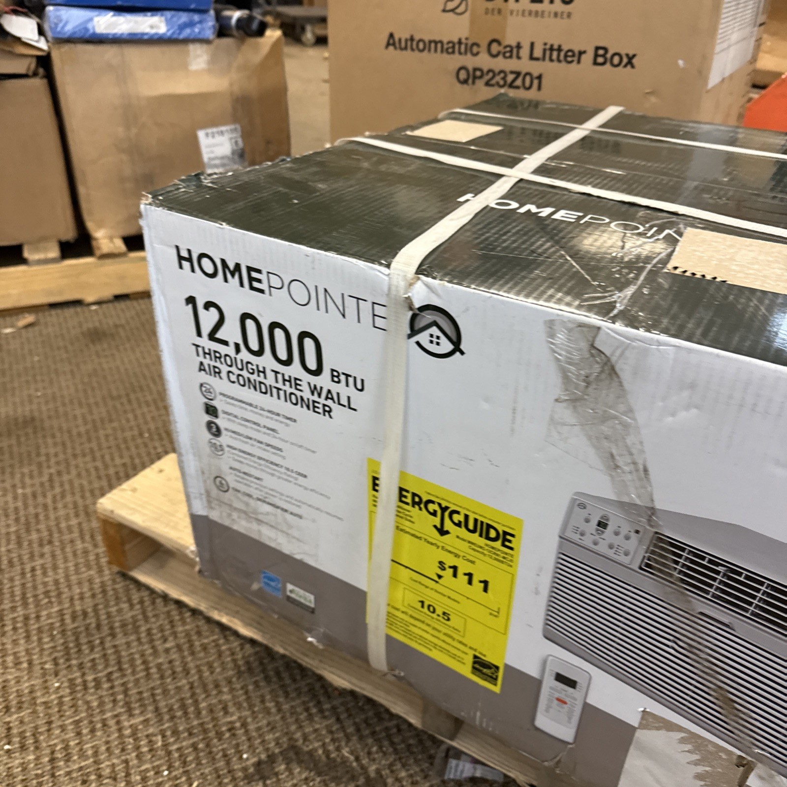 HomePointe Window Air Conditioner, With Remote, 12,000 BTU/Hour