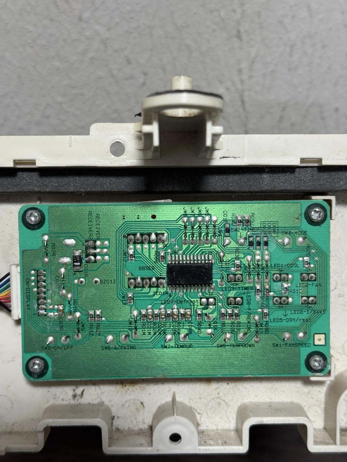 Friedrich AC model CP12G10B Control Panel With Control Board – READ