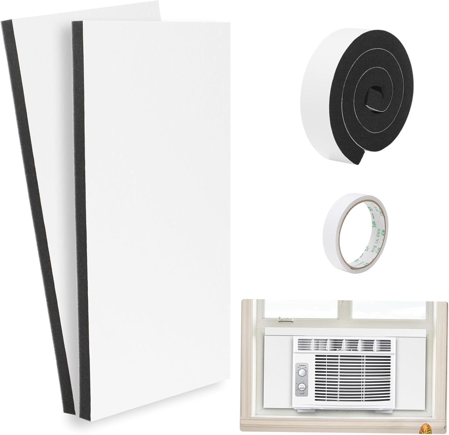 Window Air Conditioner Surround Foam Insulation Panels,Ac Side Insulating Sun Bl