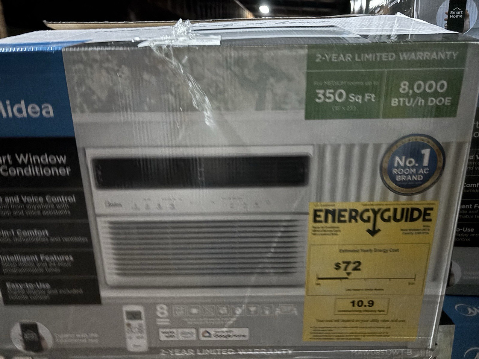 🔥 Midea 8,000 BTU Smart Inverter Window Air Conditioner with APP, Alexa Control