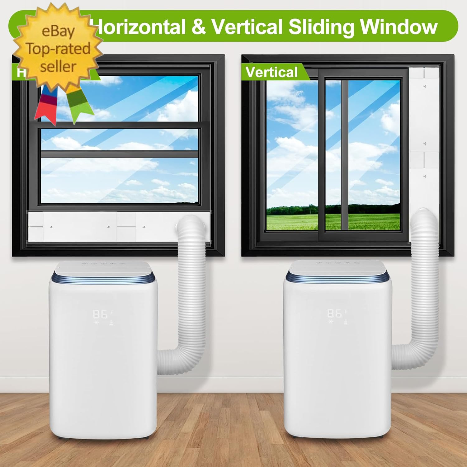 Upgrade Portable Ac Window Vent Kit,Ac Window Seal Kit,Portable Air Conditioner