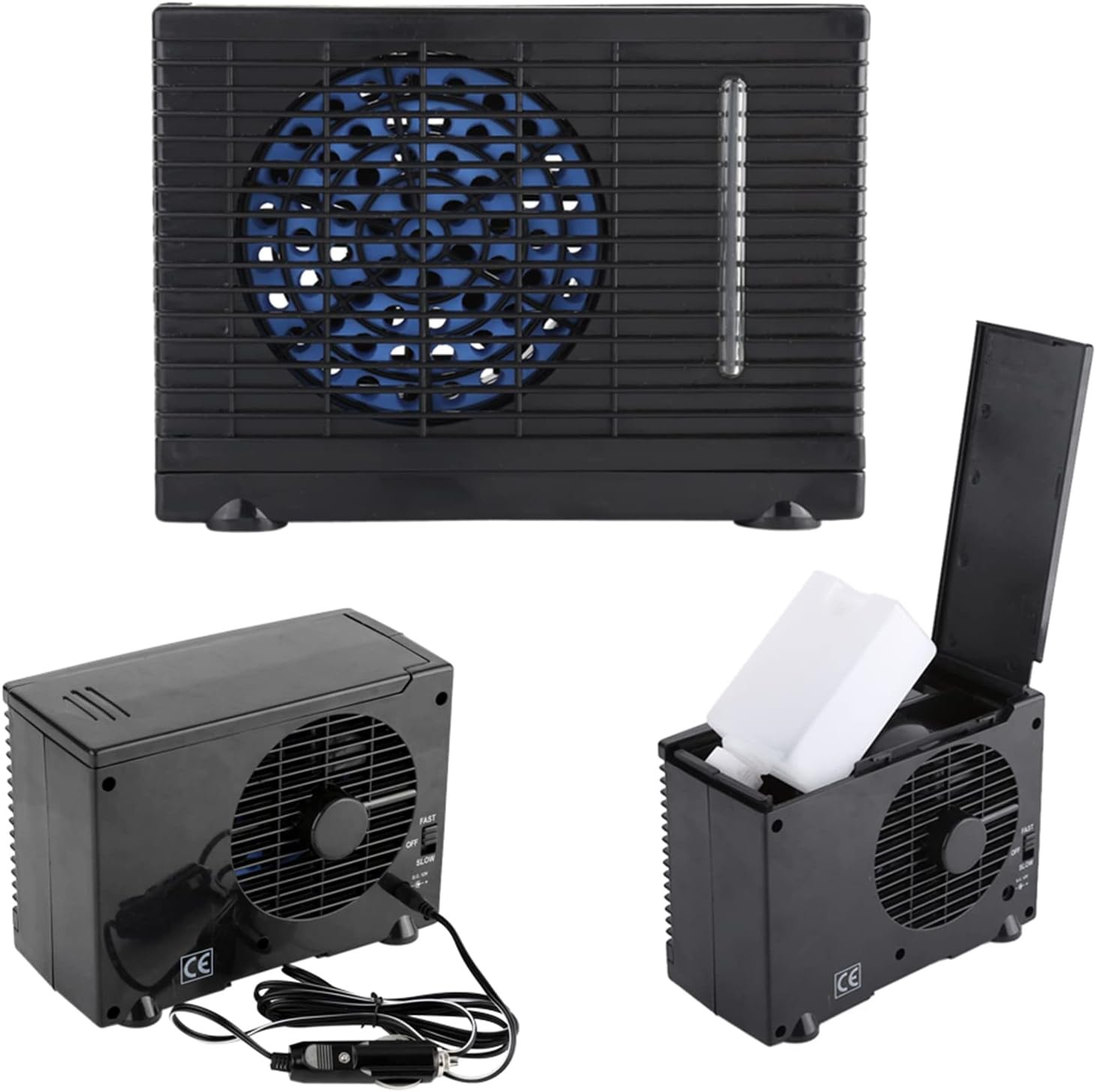 Portable Car Air Conditioner – 12V Mini Evaporative Cooling Fan for Vehicles