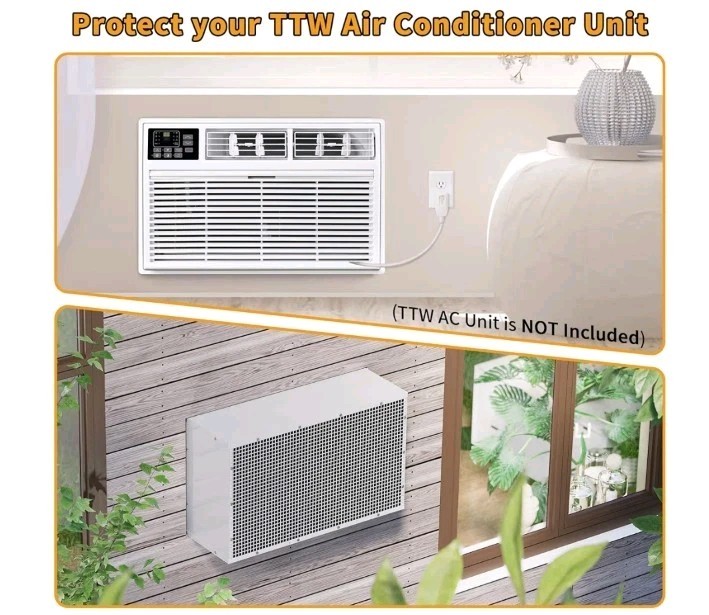 Durable Air Conditioner Wall Sleeve 26″ AC Wall Sleeve w/ Mesh Vent/Drain Hole