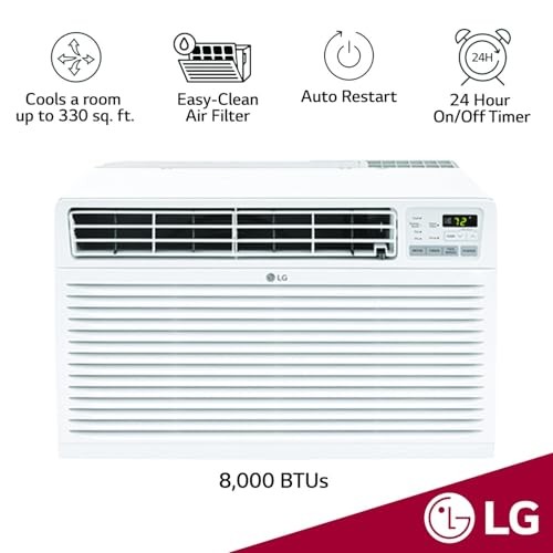 LG 8,000 BTU 115V ELECTRONIC THRU THE WALL AC W/REMOTE – Scratch & Dent