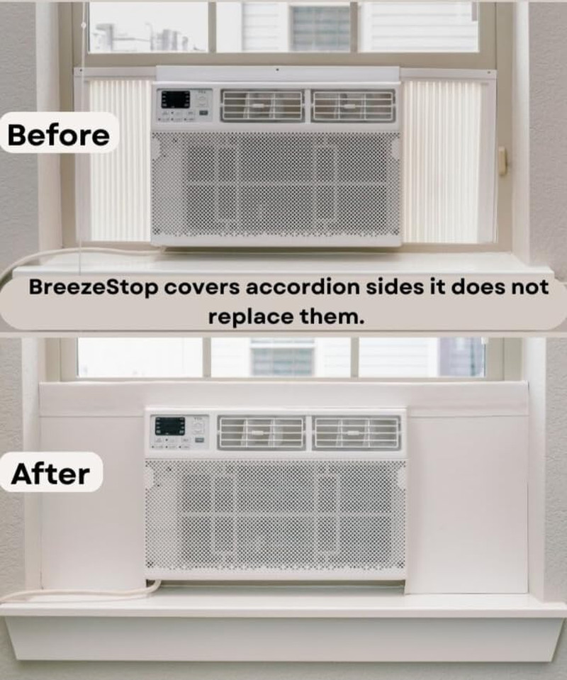 Surround Insulation Side Panels White for Window AC Unit Indoor Air Conditioner