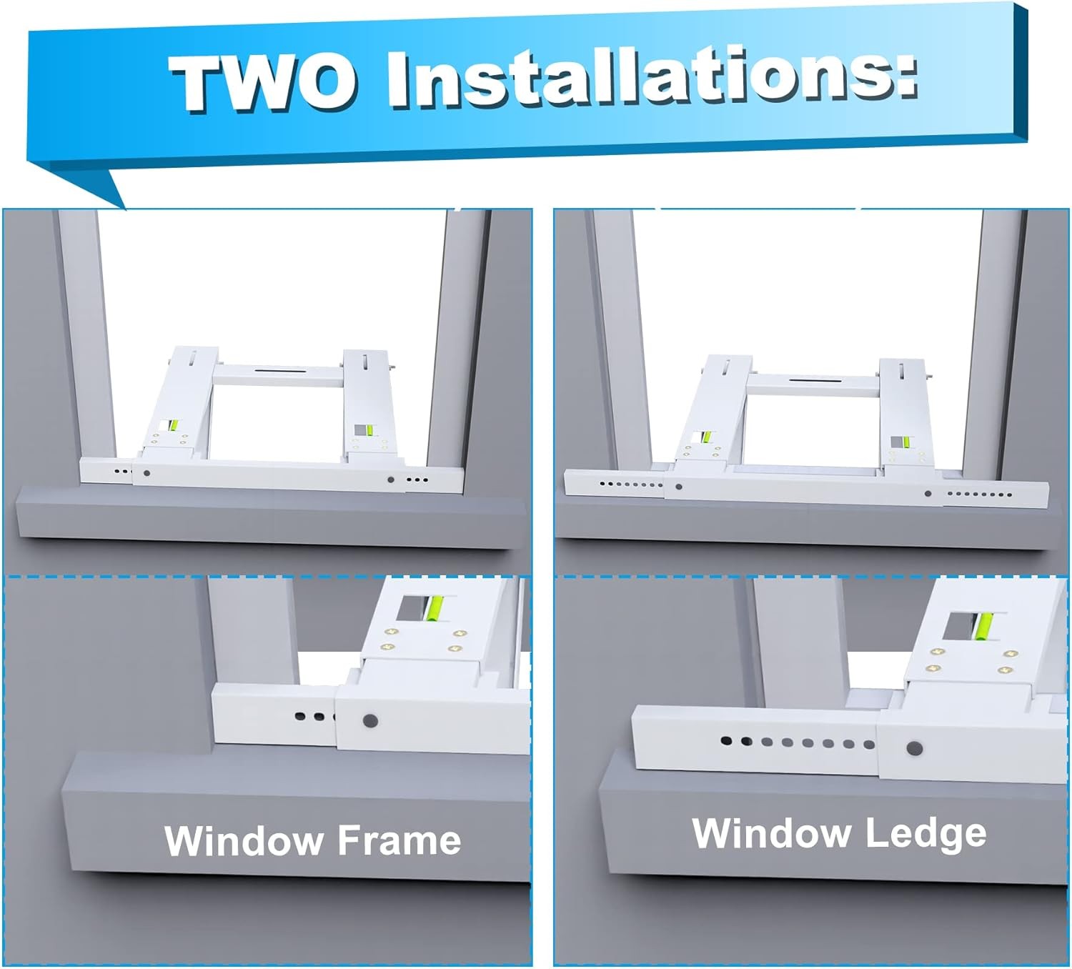 Window Air Conditioner Bracket No Drill AC Support Up to 200 lbs Drill less