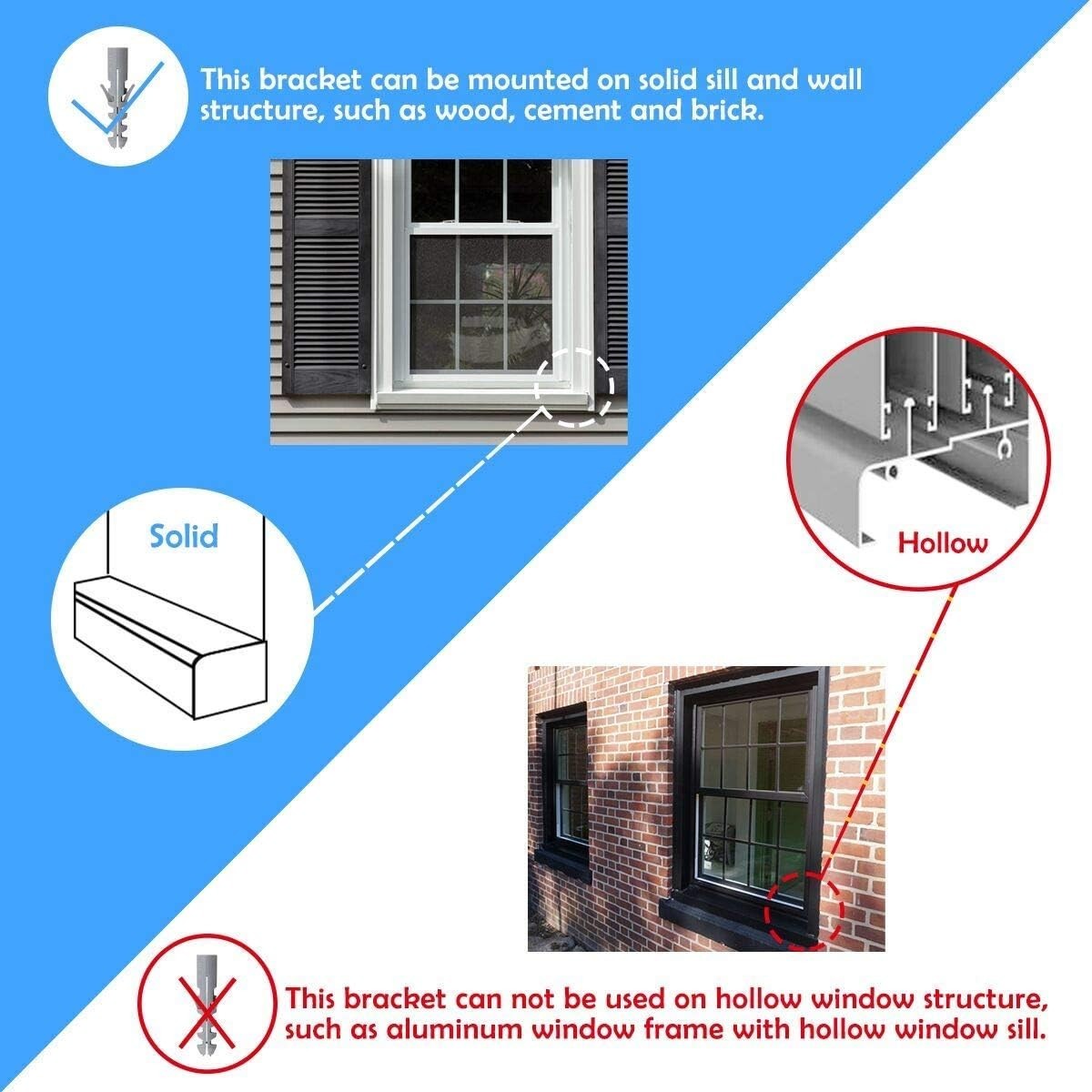 Wall-Mount AC Bracket for 7,000-22,000 BTU Cooling Units – Easy Installation