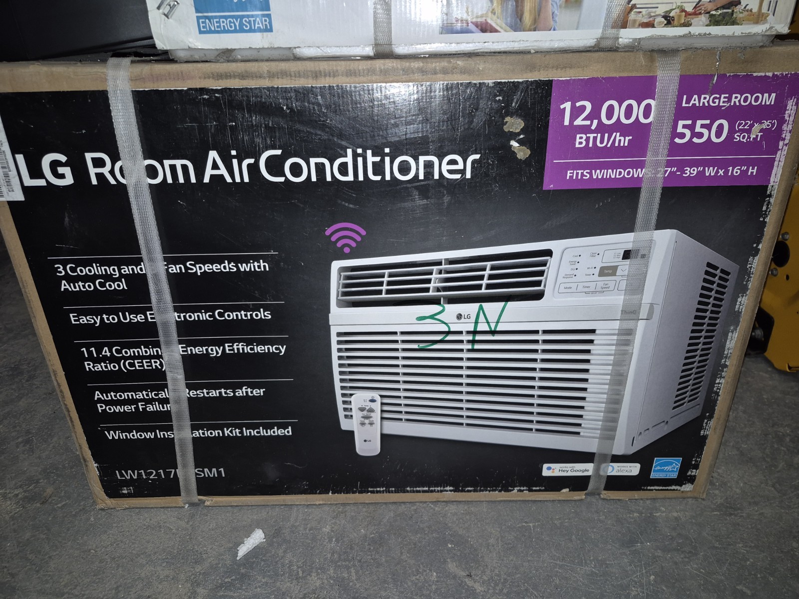 lg ac lw1217ersm1 12,000 btu .