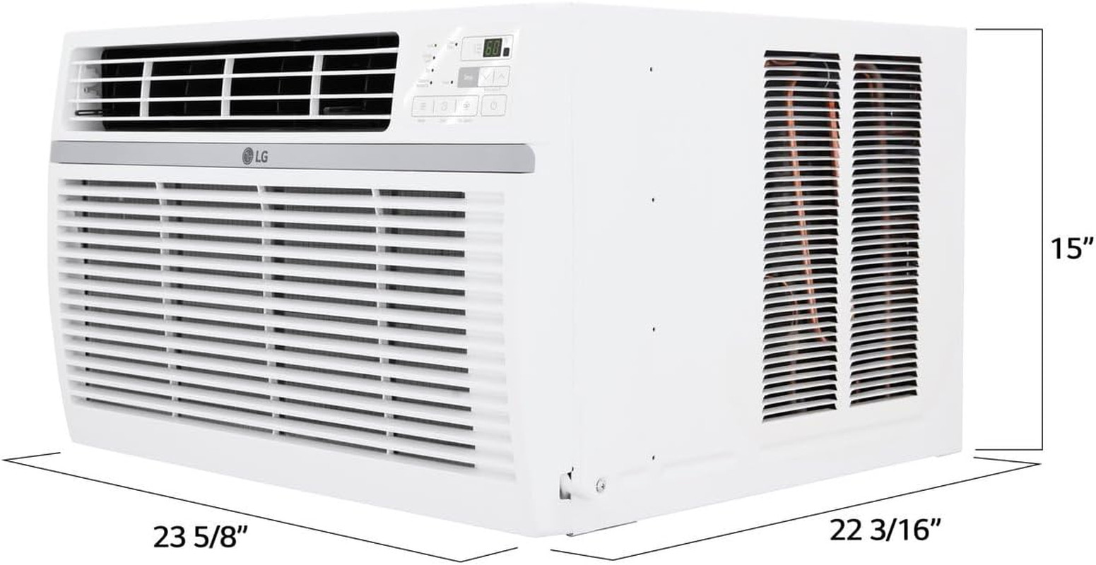 LG 8,000 Window Air Conditioner, 115V, 350 Sq.Ft. (14′ X 25′ Room Size), Quiet O