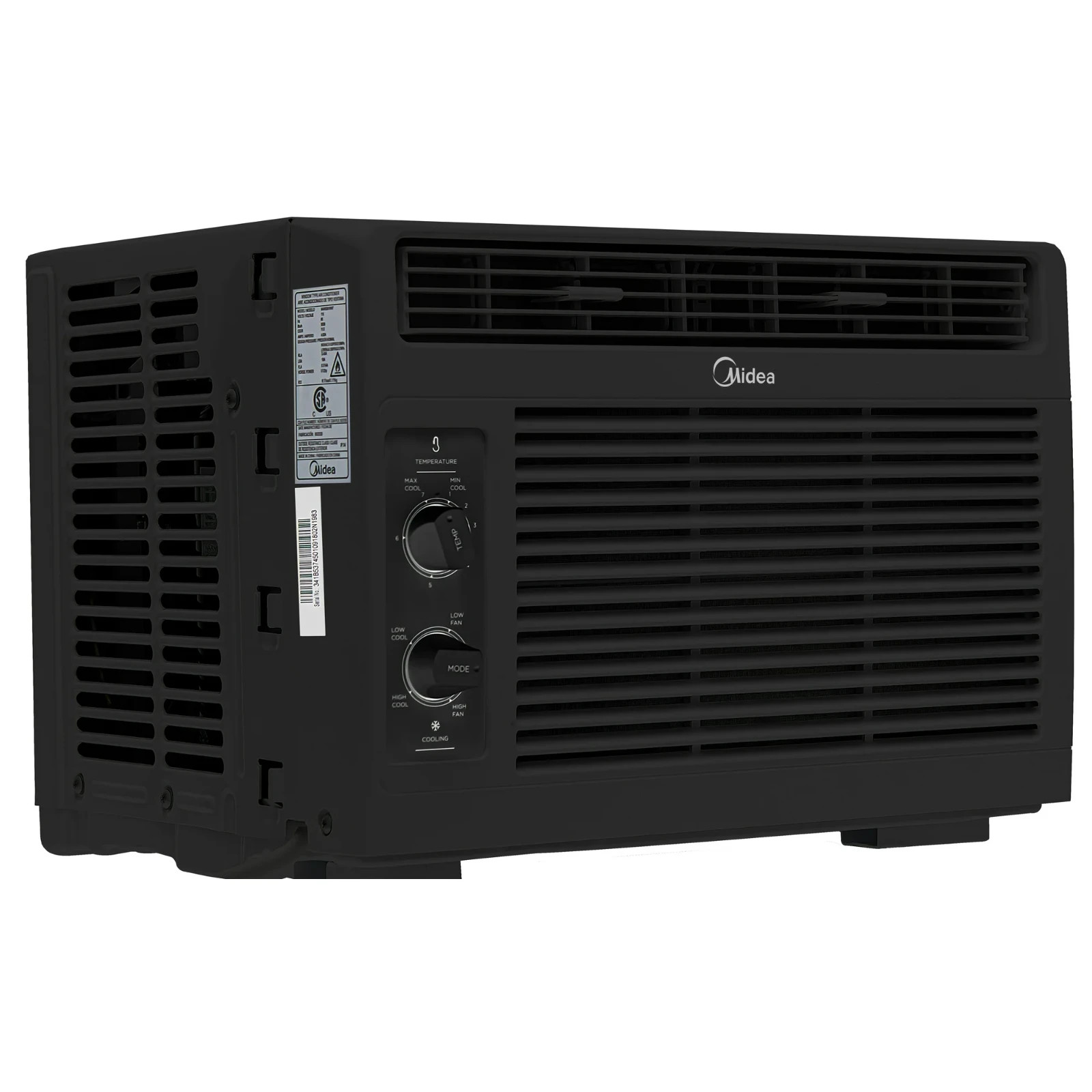 Midea 5,000 BTU Room Window Air Conditioner Mechanical Control AC Black New