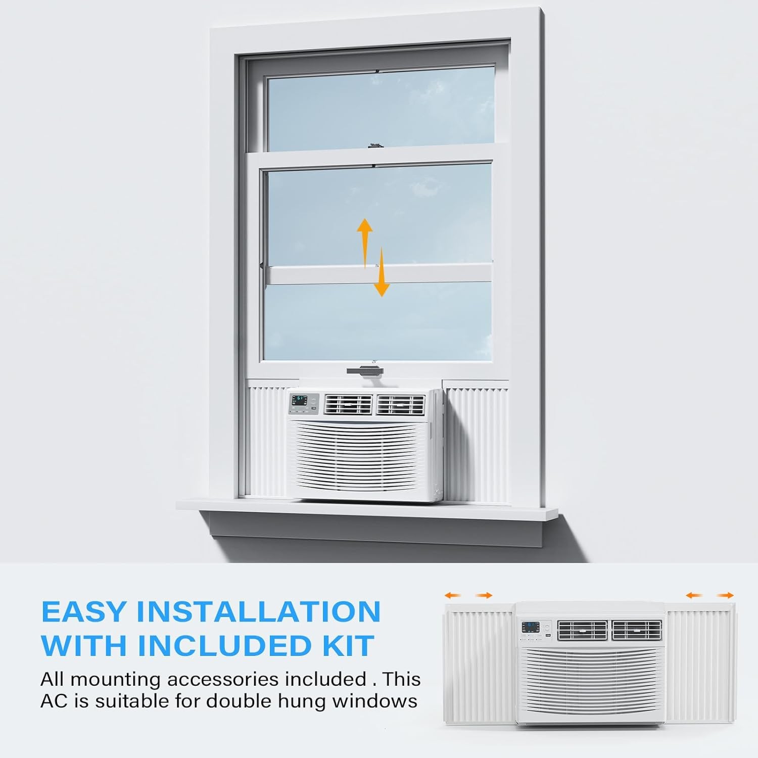 18000 BTU Window Air Conditioner withRemote, WiFi, Energy Saving Window AC Unit