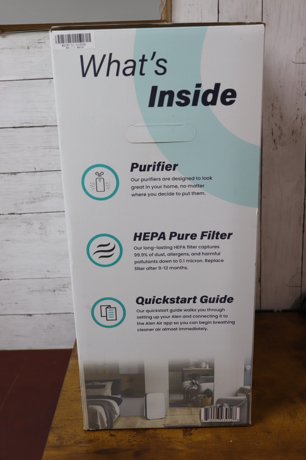 + Alen BreatheSmart 35i HEPA Air Purifier | 1400 sq ft Coverage | White