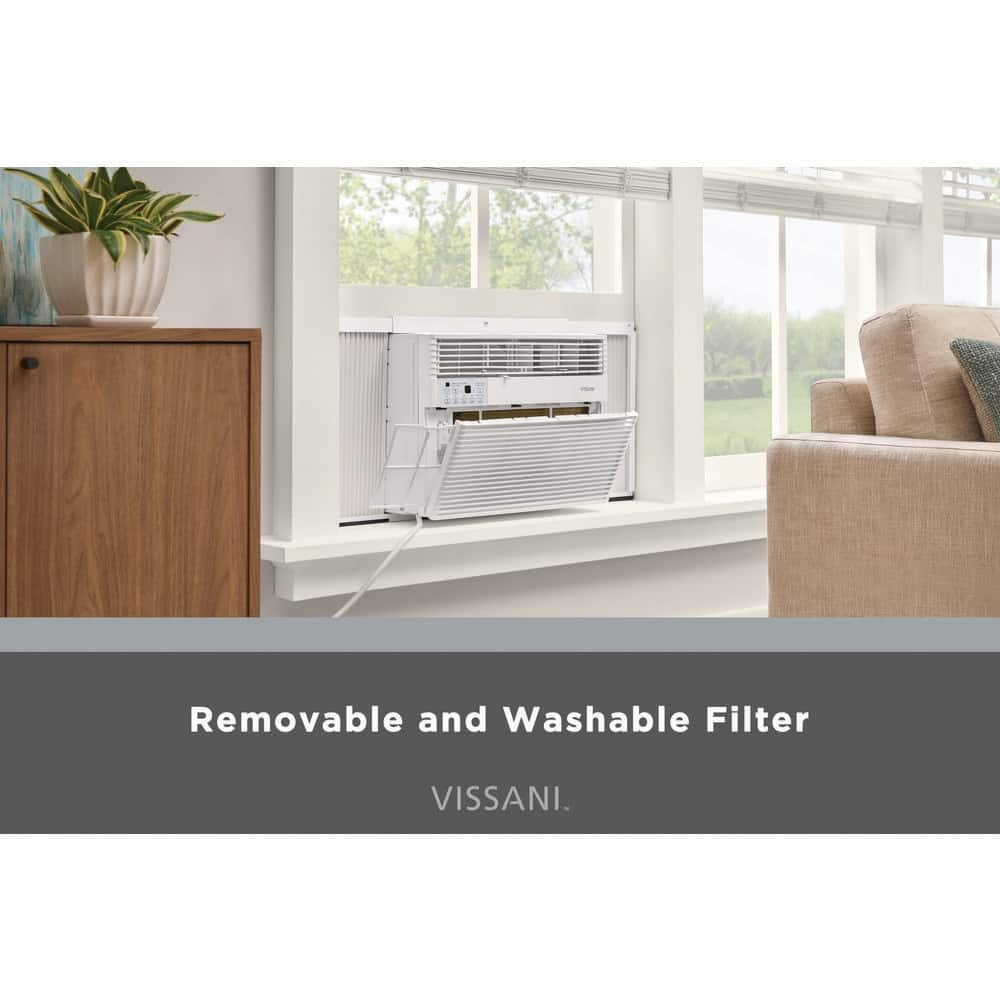 Vissani 12,000 BTU Window Air Conditioner Cools 550 sq. ft. White