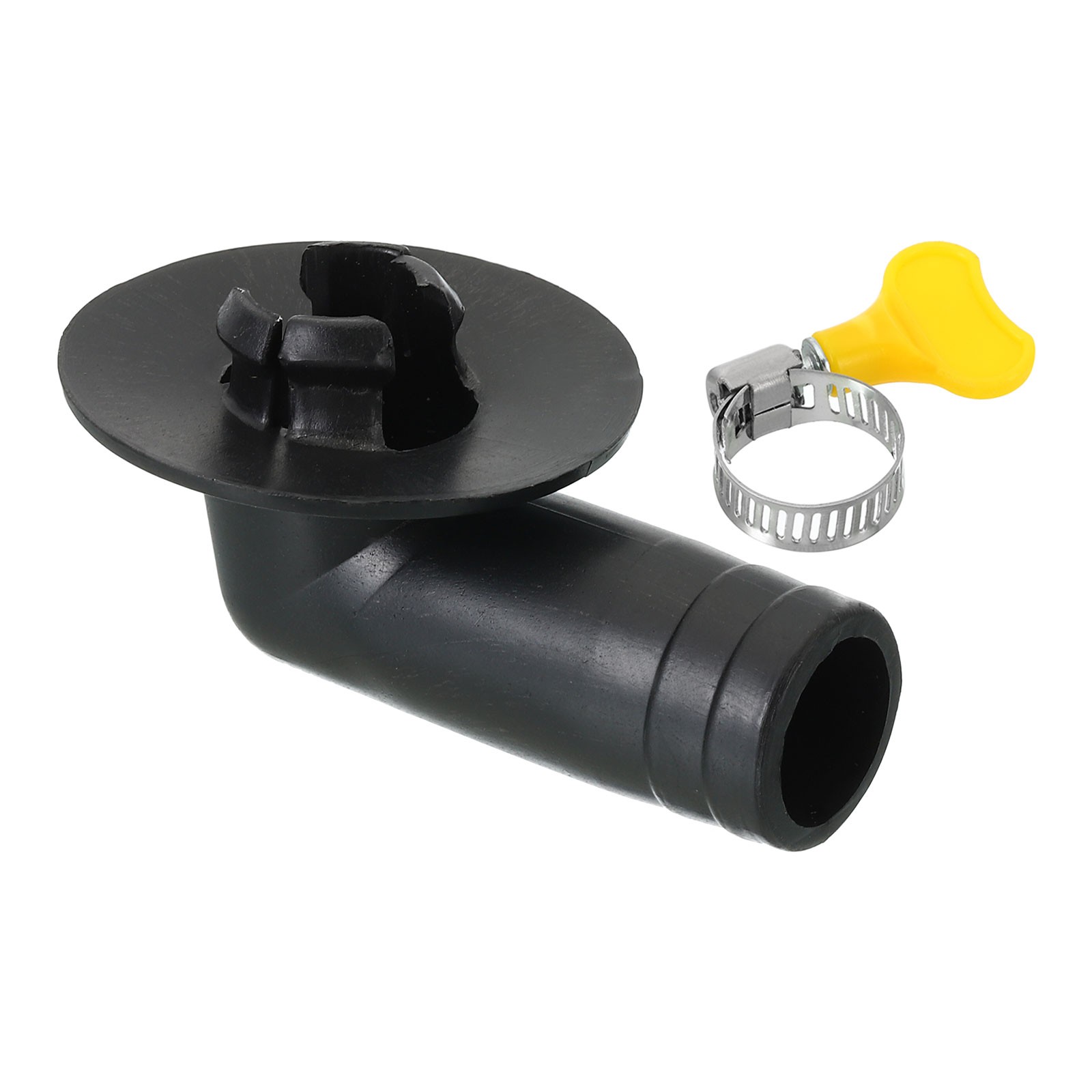 1pcs 17mm Air Conditioner Drain Hose Connector with Clamp Black Style12